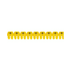Vezeték- és sorkapocsjelölő (+) 1,5-2,5mm2 füzet műanyag sárga bepattintó CAB3 LEGRAND