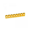 Vezeték- és sorkapocsjelölő (Q) 0,5-1,5mm2 füzet műanyag sárga bepattintó CAB3 LEGRAND