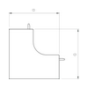 Vezetékcsatorna belső sarok 60x150-hez fedél 60mm x 150mm x 90° WDK HI60150RW OBO-BETTERMANN
