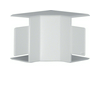 Vezetékcsatorna belső sarok fedél 30mm x 45mm x 90° kezeletlen műanyag világosszürke LF/LFH Hager