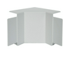 Vezetékcsatorna belső sarok fedél 40mm x 90mm x 90° kezeletlen műanyag világosszürke LF Hager
