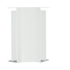 Vezetékcsatorna belső sarok fedél 61mm x 230mm x 90° kezeletlen műanyag fényesfehér LF Hager
