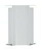Vezetékcsatorna belső sarok fedél 61mm x 230mm x 90° kezeletlen műanyag világosszürke LF Hager