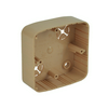 Vezetékcsatorna elosztódoboz rózsaszín nyírfa műanyag 80.5mm x 80.5mm x 28mm LK KOPOS
