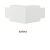 Vezetékcsatorna külső sarok 30mm 60mm x 90° kúpfedél műanyag barna LF Hager