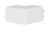Vezetékcsatorna külső sarok 60mm 60mm x 90° kúpfedél acél fényesfehér halogénmentes LFS Hager
