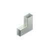 Vezetékcsatorna lapos sarok fedéllel alap+fedél 40mm x 40mm x 90° kezeletlen LUWC 40040 E3 Niedax