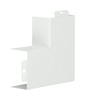 Vezetékcsatorna lapos sarok kúpfedél 40mm 60mm x 90° bevonatos acél fényesfehér LFS Hager