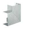 Vezetékcsatorna lapos sarok kúpfedél 40mm 60mm x 90° szalaghorganyzott acél LFS Hager