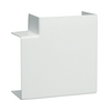Vezetékcsatorna lapos sarok kúpfedél 60mm 110mm x 83-97° kezeletlen műanyag fényesfehér LFF Hager