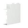 Vezetékcsatorna lapos sarok kúpfedél 60mm 150mm x 90° bevonatos acél fényesfehér LFS Hager