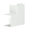 Vezetékcsatorna lapos sarok kúpfedél 60mm 60mm x 90° bevonatos acél fényesfehér LFS Hager