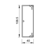Vezetékcsatorna műanyag 110mm x 40mm x 2000mm gránitszürke kezeletlen WDK40110GR OBO-BETTERMANN