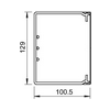 Vezetékcsatorna műanyag 130mm x 100mm x 2000mm fényesfehér kezeletlen WDK100130RW OBO-BETTERMANN