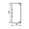 Vezetékcsatorna műanyag 130mm x 60mm x 2000mm gránitszürke kezeletlen WDK60130GR OBO-BETTERMANN