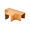 Vezetékcsatorna T-idom fedél 20x20-hoz világos barna 21.2mm x 19.2mm x fedél kezeletlen LHD KOPOS