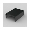 Vezetékcsatorna végzáró 40X20-hez fekete balos/jobbos 18.5mm x 41.1mm x kezeletlen LHD KOPOS