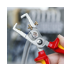 Vezetékcsupaszító fogó kábbelvágóval 0-5mm 0-10mm2 16mm-benyúlás körvágó  érvágóval 1000V KNIPEX