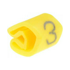 Vezetékjelölő (3) rácsúsztatható 0,2-1,5mm2 füzet műanyag sárga CLI C 02-3 GE/SW 3 MP Weidmüller