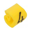 Vezetékjelölő (4) rácsúsztatható 0,2-1,5mm2 füzet műanyag sárga CLI C 02-3 GE/SW 4 MP Weidmüller