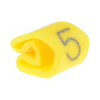 Vezetékjelölő (5) rácsúsztatható 0,2-1,5mm2 füzet műanyag sárga CLI C 02-3 GE/SW 5 MP Weidmüller