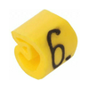 Vezetékjelölő (6) rácsúsztatható 0,2-1,5mm2 füzet műanyag sárga CLI C 02-3 GE/SW 6 MP Weidmüller
