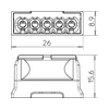 Vezetékösszekötő 5-pólus 0.5-2.5mm2 24A 450V világosszürke 61 525 LGR OBO-BETTERMANN