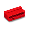 Vezetékösszekötő 8-pólus 6A 100V piros Micro WAGO