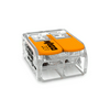 Vezetékösszekötő oldható 30A/300V leágazás 2x 0,5-6mm2 átlátszó polikarbonát (PC) WAGO