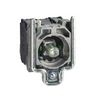 Világító nyomó blokk 2z 3A/AC-15/240V LED 230-240V/AC fehér-fényű előlapra Harmony XB4 Schneider