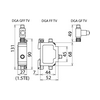 Villámáram-levezető DEHNgate kombinált szélessávú koaxhoz 24V/DC 10kA DGA GFF TV DEHN
