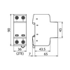 Villámáram-levezető kombi DEHNshield 2P T1+T2 TN 230V/AC 2M DSH TN 255 DEHN