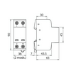 Villámáram-levezető kombi DEHNshield 2P T1+T2 TT TN 230V/AC 2M DSH TT 2P 255 DEHN