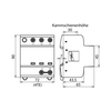 Villámáram-levezető kombi DEHNshield 3P T1+T2 TNC 230V/AC 4M DSH TNC 255 DEHN