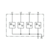 Villámáram-levezető kombi DEHNshield 4P T1+T2 TN-S 230V/AC 4M DSH TNS 255 DEHN