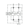 Villámáram-levezető kombi DEHNventil T1+T2+T3 2P TN 230V/AC 2M DV M2 TN 255 FM DEHN