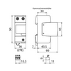 Villámáram-levezető kombi DEHNventil T1+T2+T3 2P TN 230V/AC 2M DV M2 TN 255 FM DEHN