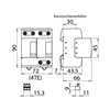 Villámáram-levezető kombi DEHNventil T1+T2 TN 230V/AC 4M DV M TN 255 FM DEHN