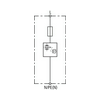 Villámáram-levezető kombi DEHNventil 1P T1 TT TNC TN-S TN-C-S TN IT 230V/AC DVCI 1 255 DEHN