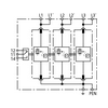 Villámáram-levezető kombi DEHNventil 3P T1+T2 TN-C-S 230V/AC 6M DV M TNC 255 FM DEHN