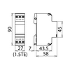 Villámáram-levezető kombinált BLITZDUCTOR VT 35V/DC 2kA 50V-ér/ér BVT AVD 24 DEHN