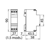 Villámáram-levezető kombinált BLITZDUCTOR VT 65V/DC 5kA-imp(10/350) 20kA 90V-ér/ér DEHN