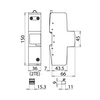 Villámáram-levezető kombinált DEHNbloc 1 35kA-imp(10/350) 35kA 400V/AC 2M DBM 1 440 FM DEHN