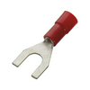 Villás saru DIN 46237 0.5-1,0mm2 3.5M/csavar villás-alakú PVC piros réz ónozott PV3 Haupa