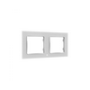 Wall Switch keret Wall Switch kapcsolóhoz 2-es vízszintes üveg fehér kezeletlen WF2-W Shelly