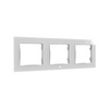 Wall Switch keret Wall Switch kapcsolóhoz 3-es vízszintes üveg fehér kezeletlen WF3-W Shelly