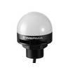 Fény+hangjelző folytonos RGB d55x71mm d:M30 M12-dugó 10-30V DC fehér 85dB folyamatos MC55 WERMA