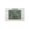 WiFi szobatermosztát LCD +APP (Tuya, Amazon, Google) napi/heti prog. komplett 5-45°C 1v 8A 250V süllyesztett fehér Q20 Wi-Fi QUANTRAX