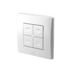 RF nyomógomb ZigBee 2,4GHz 4csat/4gomb IP54 CR2032 4csat. süllyesztett RF YOKIS TLM1-UP URMET