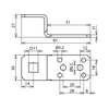 Z-pánt Cul d11furattal kezeletlen réz AL ZF B11.11 B5.2 6.5 L81 CU DEHN